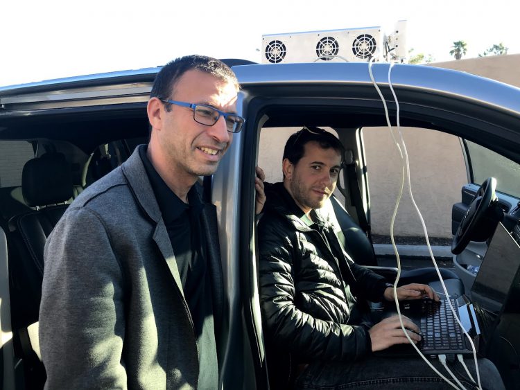 מנכ"ל ארבה קובי מרנקו (משמאל) בכנס CES 2019. צילום: אבי בליזובסקי