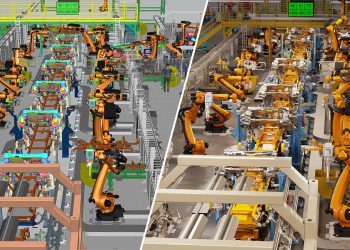 העולם הפיזי והתאום הדיגיטלי - באדיבות סימנס ואנבידיה