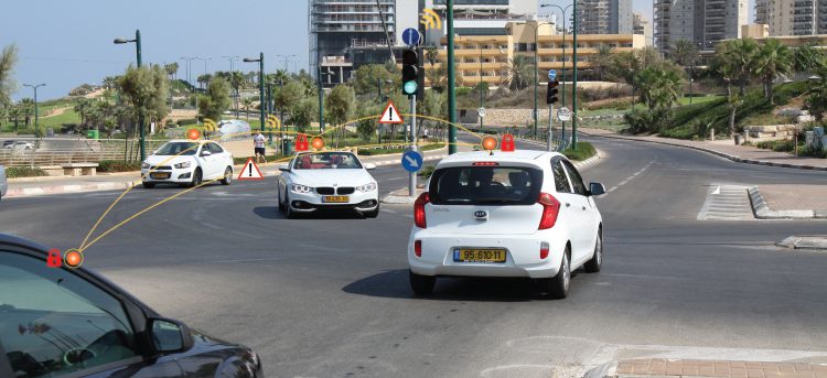 מערכת התקשורת בין מכוניות לתשתית V2X של אוטוטוקס. צילום יחצ