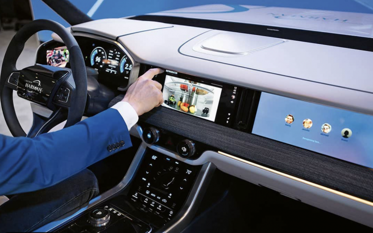 תא הנהג הדיגיטלי של HARMAN. צילום יחצ