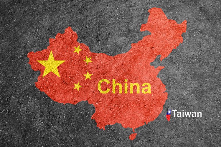 מפת סין וטאיוואן.אילוסטרציה: depositphotos.com