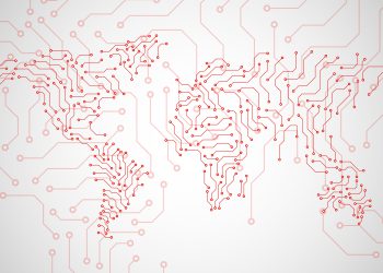 מפת העולם עשויה משבבים. התפתחות טכנולוגית אפשרית רק כאשר הגבולות פתוחים. אילוסטרציה: depositphotos.com