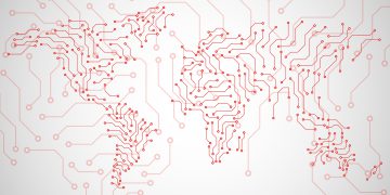 מפת העולם עשויה משבבים. התפתחות טכנולוגית אפשרית רק כאשר הגבולות פתוחים. אילוסטרציה: depositphotos.com