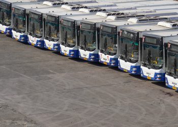 אוטבוסים בחניון של דן בת"א, 15 באוקטובר 2022. אילוסטרציה: depositphotos.com