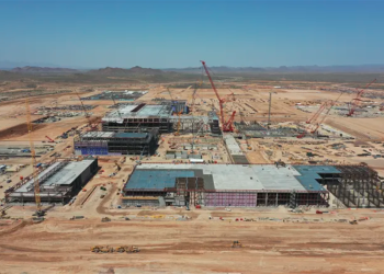 מפעל TSMC הראשון באריזונה כרגע בשלבי בניה מקור: TSMC