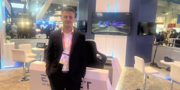 מנכ"ל EYENET דרור אלבז בכנס CES 2023 בלאס וגאס. צילום: אבי בליזבסקי