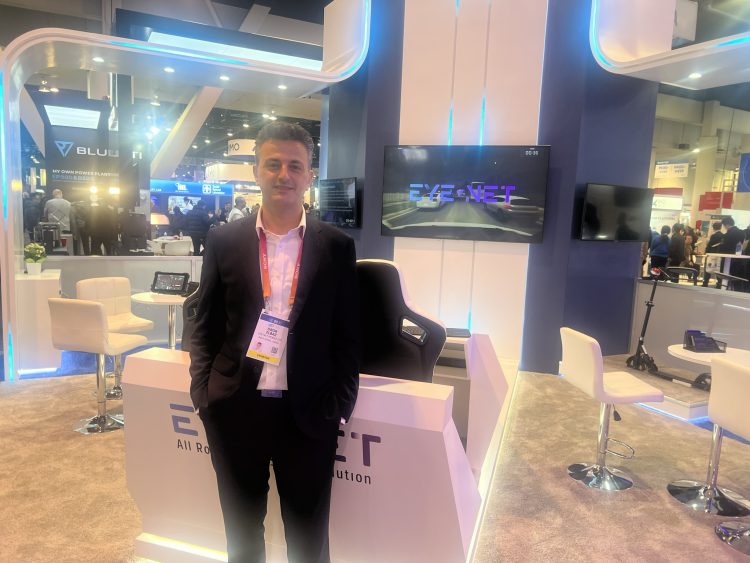 מנכ"ל EYENET דרור אלבז בכנס CES 2023 בלאס וגאס. צילום: אבי בליזבסקי