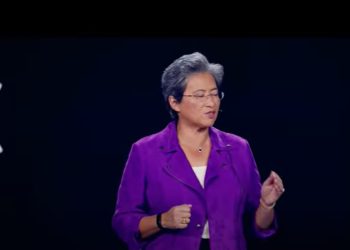 מנכ"לית AMD ליסה סו בהרצאה בכנס CES 2023 בלאס וגאס. צילום מסך