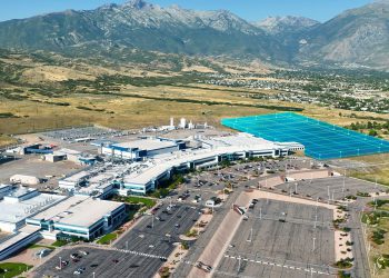 הדמית המפעל המתוכנן של TI ביוטה. צילום באדיבות טקסס אינסטרומנטס