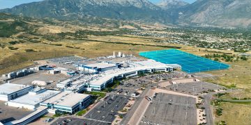 הדמית המפעל המתוכנן של TI ביוטה. צילום באדיבות טקסס אינסטרומנטס