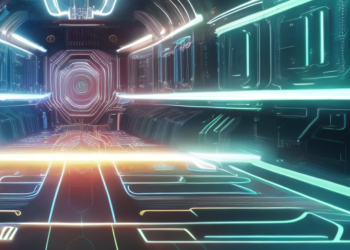 מיחשוב קוונטי. התמונה הופקה בעזרת תוכנת AI. עיבוד: אבי בליזובסקי