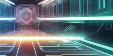 מיחשוב קוונטי. התמונה הופקה בעזרת תוכנת AI. עיבוד: אבי בליזובסקי