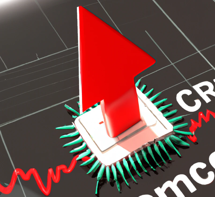 זינוק בשוק השבבים. איור באמצעות DALEE 2. הגדרות. אבי בליזובסקי