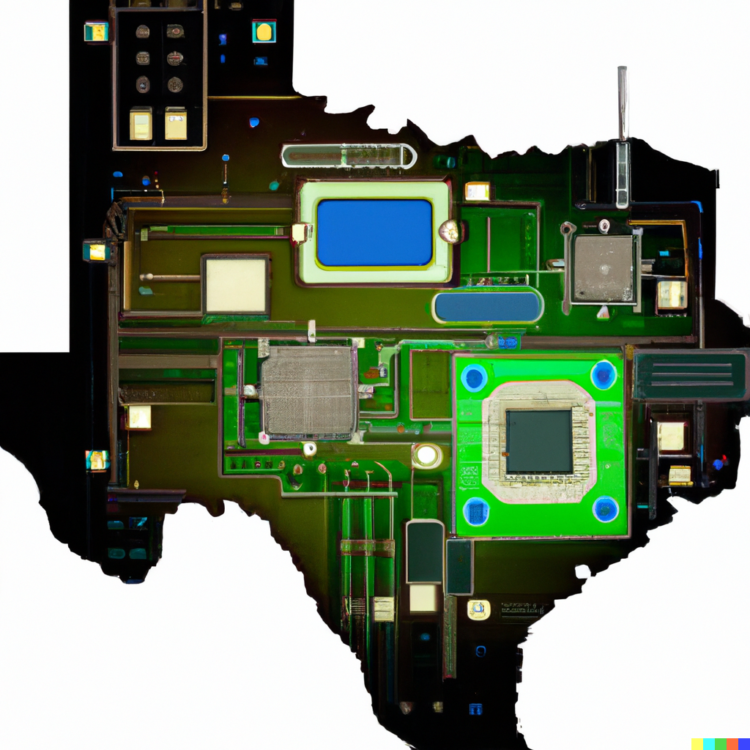 ממשלת טקסס מעודדת הגעת חברות שבבים נוספות. איור אבי בליזובסקי באמצעות DAELLE 2