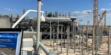 בניית פאב 38 של אינטל בקרית גת, ספטמבר 2022. צילום: אבי בליזובסקי