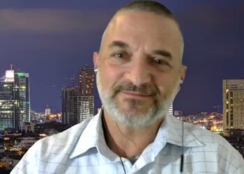 אלון אביתר במפגש הסיליקון קלאב. צילום מסך