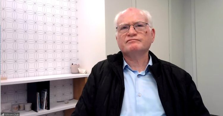 עמוס גלעד, מומחה מודיעין, אוניברסיטת רייכמן במפגש הסיליקון קלאב, דצמבר 2023. צילום מסך