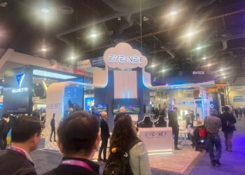 דוכנים ב-CES 2023. צילום: אבי בליזובסקי