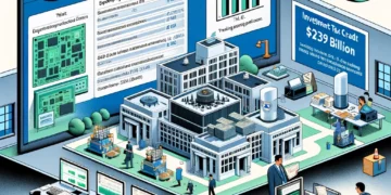 יישום חוק השבבים. איור שהוכן באמצעות תוכנת הבינה המלאכותית DALEE. רעיון: אבי בליזובסקי