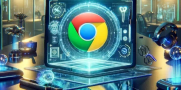 סביבת עבודה של גוגל כרום עם מעבדי ARM. איור באמצעות תוכנת הבינה המלאכותית DALEE 3. רעיון: אבי בליזובסקי