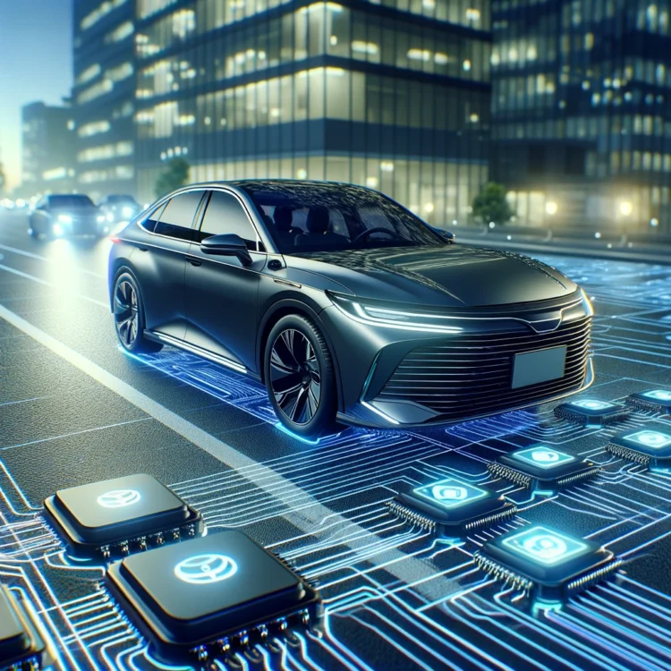 חיישנים לרכב. התמונה הוכנה באמצעות תוכנת הבינה המלאכותית DALEE