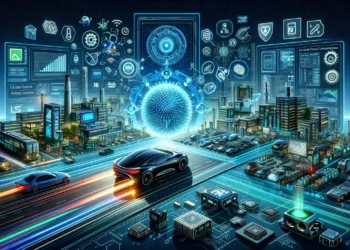 שבבים לענף הרכב. התמונה הוכנה באמצעות תוכנת הבינה המלאכותית DALEE