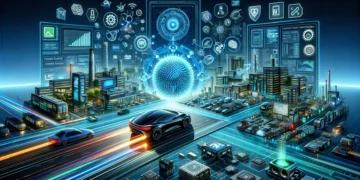 שבבים לענף הרכב. התמונה הוכנה באמצעות תוכנת הבינה המלאכותית DALEE