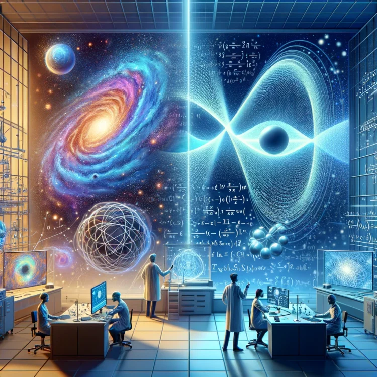 בינה מלאכותית חוקרת את היקום. התמונה הוכנה באמצעות תוכנת הבינה המלאכותית DALEE