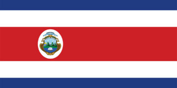 דגל קוסטה ריקה. המחשה: depositphotos.com