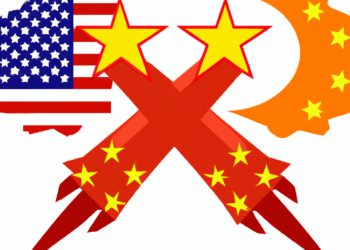 במלחמה הטכנולוגית בין מזרח למערב האם התקדמות השבבים תסייע לסין לנצח? איור באמצעות DALL-E