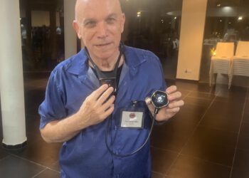 דורון אדלר מכ"ל חברת סנולה במפגש הסילקון קלאב, אפריל 2024. צילום: אבי בליזובסקי