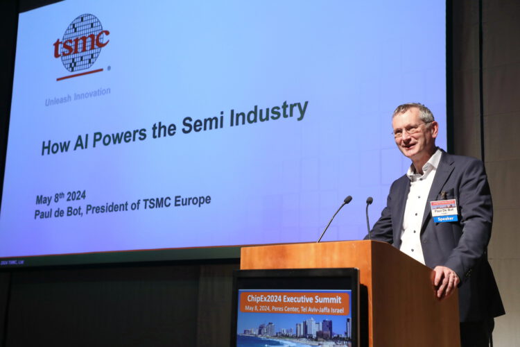 ChipEx2024: פול דה בוט, TSMC: הבינה המלאכותית היוצרת תביא את שוק השבבים ל-1.3 טריליון דולר ב-2030