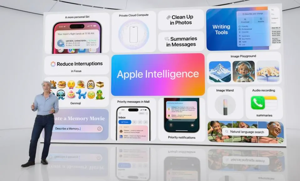 לדברי סגן הנשיא הבכיר של אפל, קרייג פדריגי, Apple Intelligence היא 