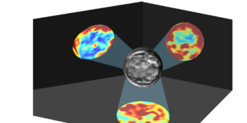 איור המדגים את הפרשנות של DISCOVER. שלוש מפות חום המדגישות את תכונות העובר (במרכז) המשמעותיות ביותר לחיזוי ה-AI של איכות העובר. קרדיט: עודד רותם