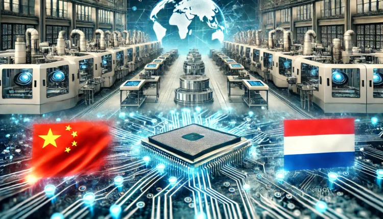 מלחמת הסחר סין-הולנד. האיור הוכן באמצעות DALEE