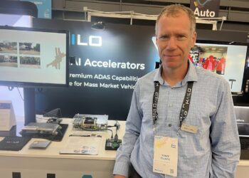 יניב סולקס, היילו בתערוכת AutoSens 2024 בברצלונה. צילום: אבי בליזובסקי