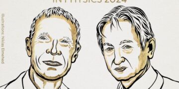 זוכי פרס נובל לפיזיקה לשנת 2024. איור: NOBEL OUTREACH