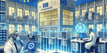 שבבים פוטוניים במפעל בהולנד. איור: DALEE