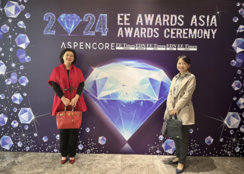 מימין - קייז וואנג, מהנדס יישומים (FAE) של חברת סבה בטייוואן, וברברה יו, מנהלת סבה בטייוואן - קרדיט: AspenCore