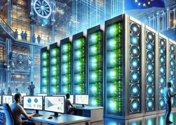 מיחשוב על באיחוד האירופי. איור אבי בליזובסקי באמצעות DALEE