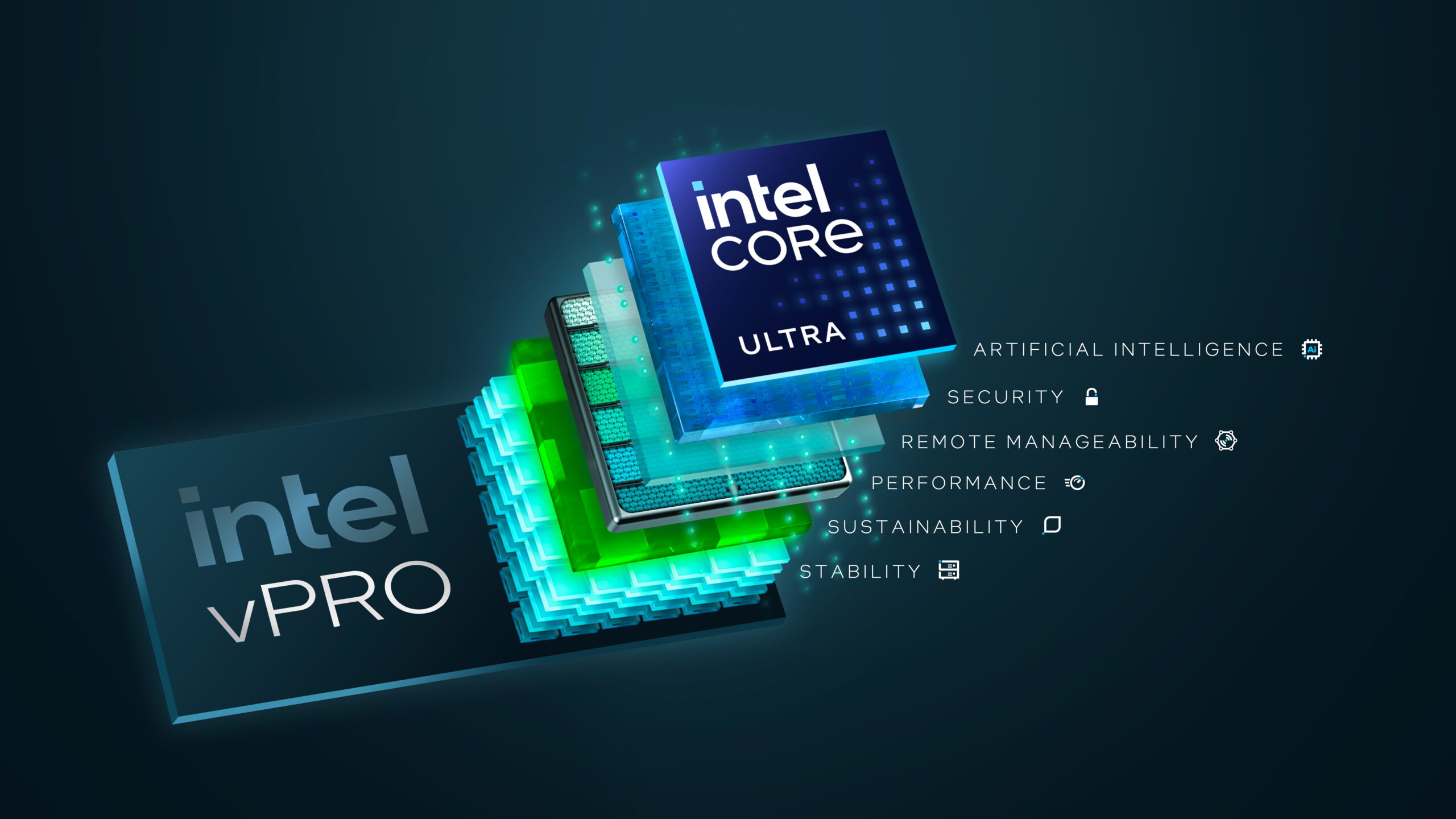 מעבדים מסדרת Intel cPRO. צילום יחצ