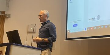 מנכ"ל למונייד דניאל שרייבר במפגש פורום הסיליקון קלאב, אפריל 2025. צילום: אבי בליזובסקי