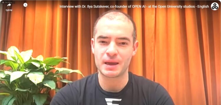 איליה סוצקובר בראיון לאוניברסיטה הפתוחה ב-2023, האוניברסיטה הפתוחה. צילום מסך