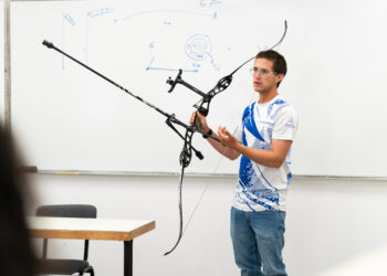 פתרונות לענף הקשתות באירוע חדשנות אולימפית בטכניון. צילום ניצן זוהר, דוברות הטכניון