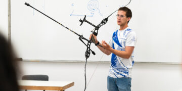 פתרונות לענף הקשתות באירוע חדשנות אולימפית בטכניון. צילום ניצן זוהר, דוברות הטכניון