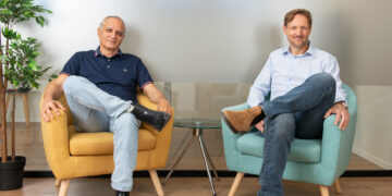 מייסדי נאולוג'יק. משמאל לימין אבי מסיקה וזיו לשם. קרדיט אביב קורט