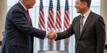 ממשל טראמפ הופך להיות בעל המניות הגדול ביותר באינטל. איור: אבי בליזובסקי באמצעות IDEOGRAM AI