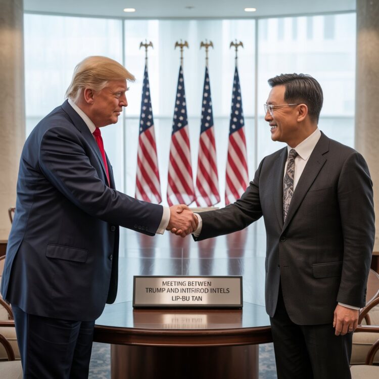 ממשל טראמפ הופך להיות בעל המניות הגדול ביותר באינטל. איור: אבי בליזובסקי באמצעות IDEOGRAM AI