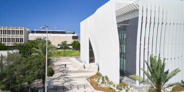 המבנה החדש של מרכז הננו באוניברסיטת תל אביב. צילום: הראל גלבוע