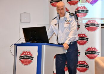 אלוף אביעד דגן, ראש אגף התקשוב בצה"ל במפגש הסיליקון קלאב, 30 בספטמבר 2025. צילום: שמואל אוסטר
